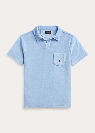 AZURE Men’s Ralph Lauren Custom Slim Fit Terry Polo Shirts