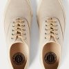 Beige Men’s Ralph Lauren Canvas Sneakers