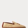 Beige Men’s Ralph Lauren Embroidered Canvas Loafers Beige Men’s Ralph Lauren Embroidered Canvas Loafers