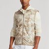 Beige Men’s Ralph Lauren GolfGolf-camo Water-repellent Packable Gilet Jackets