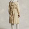 Beige Men’s Ralph Lauren Stretch Cotton Trench Coats