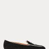 Beige / White Women’s Ralph Lauren Laurel Tassel Goat-Suede Loafers