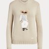 Beige Women’s Ralph Lauren Cable Bear Silk Sweaters Beige Women’s Ralph Lauren Cable Bear Silk Sweaters