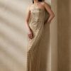 Beige Women’s Ralph Lauren Collingwood Embellished Evening Dress