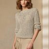 Beige Women’s Ralph Lauren Embellished Silk Rollneck Sweaters Beige Women’s Ralph Lauren Embellished Silk Rollneck Sweaters
