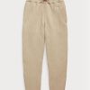 Beige Women’s Ralph Lauren Logo Cable-quilted Jerseys  Pants