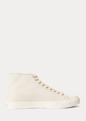 Beige Women’s Ralph Lauren Mayport Canvas Sneakers