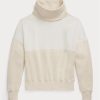 Beige Women’s Ralph Lauren Panelled Funnelneck Fleece Pullover Sweatshirts Beige Women’s Ralph Lauren Panelled Funnelneck Fleece Pullover Sweatshirts