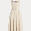 Beige Women’s Ralph Lauren Semira Wool Gabardine Day Dress Beige Women’s Ralph Lauren Semira Wool Gabardine Day Dress