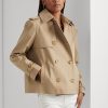 Beige Women’s Ralph Lauren Short Double-Breasted Coats