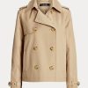 Beige Women’s Ralph Lauren Short Double-Breasted Coats