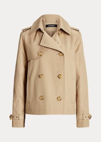 Beige Women’s Ralph Lauren Short Double-Breasted Coats