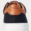 Black / Brown Men’s Ralph Lauren Jermain Pique Sneakers Black / Brown Men’s Ralph Lauren Jermain Pique Sneakers