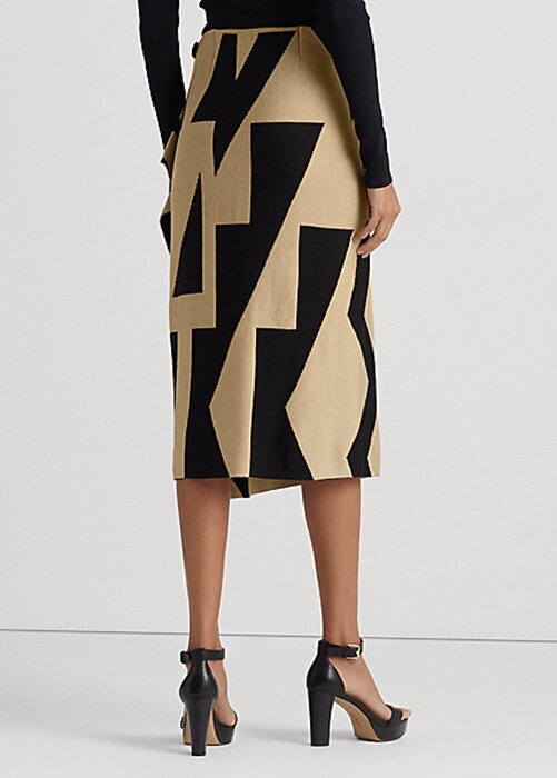 Black / Brown Women’s Ralph Lauren Geo-Print Cotton-Blend Pencil Skirts Black / Brown Women’s Ralph Lauren Geo-Print Cotton-Blend Pencil Skirts