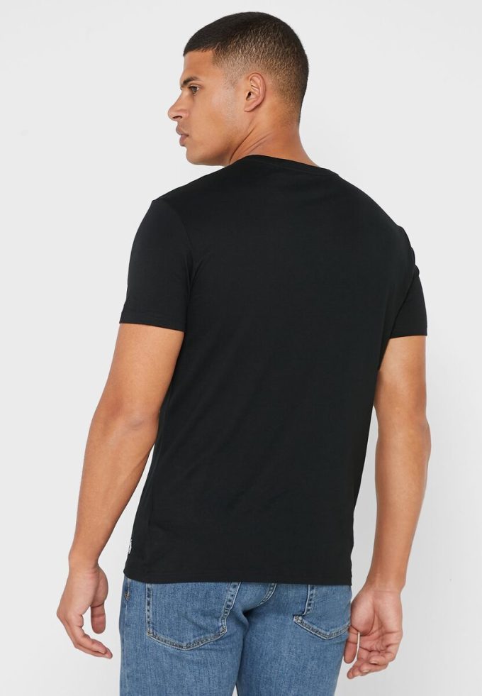 Black Men’s Ralph Lauren 2 Pack Essential V- Neck T Shirts