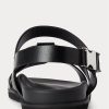 Black Men’s Ralph Lauren Biorn Calfskin Sandals Black Men’s Ralph Lauren Biorn Calfskin Sandals