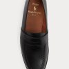 Black Men’s Ralph Lauren Braygan Calfskin Penny Loafers