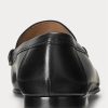 Black Men’s Ralph Lauren Chalmers Burnished Calfskin Penny Loafers