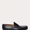 Black Men’s Ralph Lauren Chalmers Calfskin Penny Loafers