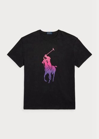 Black Men’s Ralph Lauren Classic Fit Big Pony Jersey T Shirts
