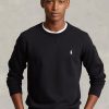 Black Men’s Ralph Lauren Double-knit Pullover Sweatshirt Black Men’s Ralph Lauren Double-knit Pullover Sweatshirt