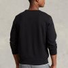 Black Men’s Ralph Lauren Double-knit Pullover Sweatshirt Black Men’s Ralph Lauren Double-knit Pullover Sweatshirt