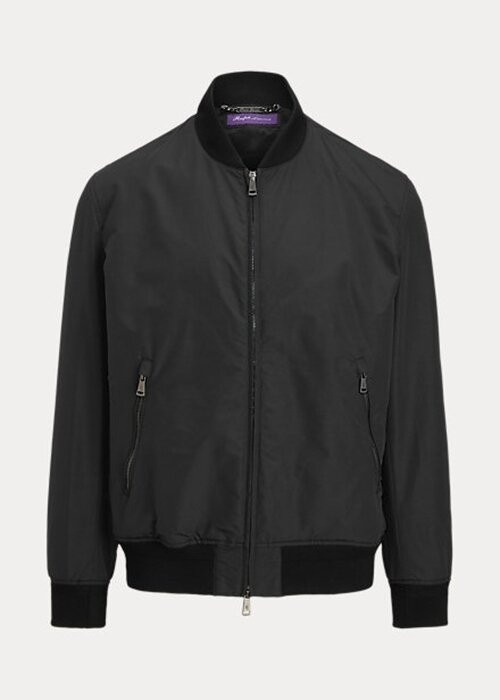 Black Men’s Ralph Lauren Drayton Cotton-Blend Bomber Jackets Black Men’s Ralph Lauren Drayton Cotton-Blend Bomber Jackets