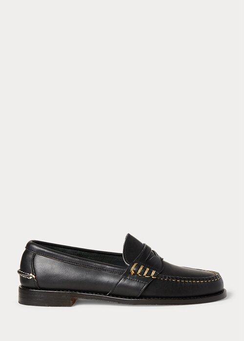 Black Men’s Ralph Lauren Edric Leather Penny Loafers Black Men’s Ralph Lauren Edric Leather Penny Loafers