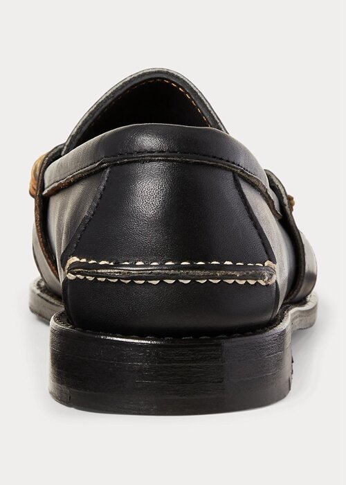 Black Men’s Ralph Lauren Edric Leather Penny Loafers Black Men’s Ralph Lauren Edric Leather Penny Loafers
