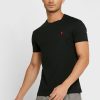 Black Men’s Ralph Lauren Embroidered Logo Crew Neck T Shirts