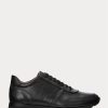 Black Men’s Ralph Lauren Ethan Calfskin Sneakers Black Men’s Ralph Lauren Ethan Calfskin Sneakers