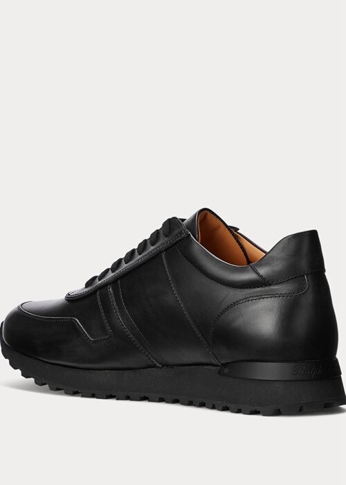 Black Men’s Ralph Lauren Ethan Calfskin Sneakers Black Men’s Ralph Lauren Ethan Calfskin Sneakers
