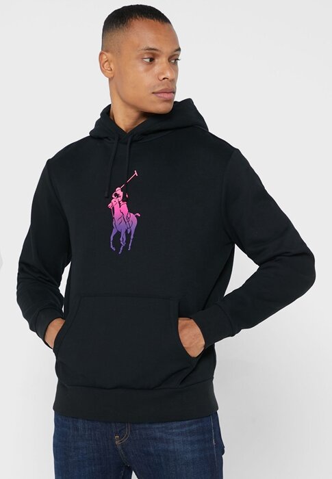 Black Men’s Ralph Lauren Graphic Hoodie Black Men’s Ralph Lauren Graphic Hoodie
