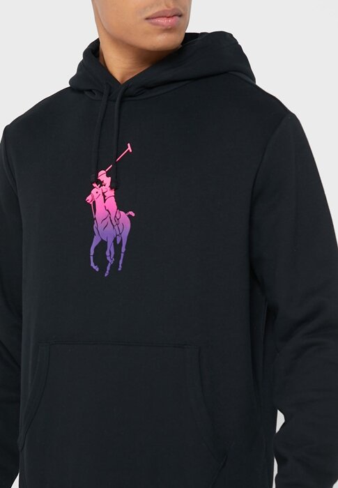 Black Men’s Ralph Lauren Graphic Hoodie Black Men’s Ralph Lauren Graphic Hoodie