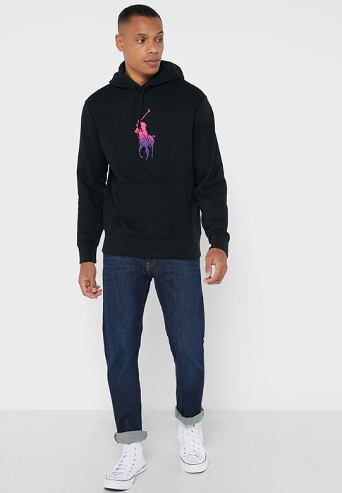 Black Men’s Ralph Lauren Graphic Hoodie Black Men’s Ralph Lauren Graphic Hoodie