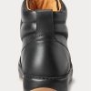 Black Men’s Ralph Lauren Jaemyn Calfskin High-Top Sneakers