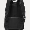 Black Men’s Ralph Lauren Leather-Trim Travel Backpacks