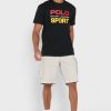 Black Men’s Ralph Lauren Logo Crew Neck T Shirts