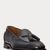 Black Men’s Ralph Lauren Luther Tassel Calfskin Loafers