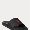 Black / Red Men’s Ralph Lauren Signature Pony Slippers