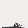 Black / White Men’s Ralph Lauren Logo Slippers