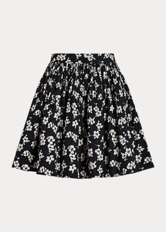 Black / White Women’s Ralph Lauren Floral A-Line Skirts