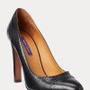 Black Women’s Ralph Lauren Ainsley Calfskin Heels Black Women’s Ralph Lauren Ainsley Calfskin Heels