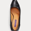 Black Women’s Ralph Lauren Ainsley Calfskin Heels Black Women’s Ralph Lauren Ainsley Calfskin Heels