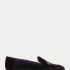 Black Women’s Ralph Lauren Alonzo Embroidered Velvet Flat Shoes Black Women’s Ralph Lauren Alonzo Embroidered Velvet Flat Shoes