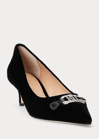 Black Women’s Ralph Lauren Amory Velvet Heels