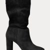 Black Women’s Ralph Lauren Artizan Suede Boots