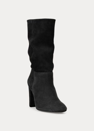 Black Women’s Ralph Lauren Artizan Suede Boots
