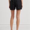 Black Women’s Ralph Lauren Belted Linen   Shorts