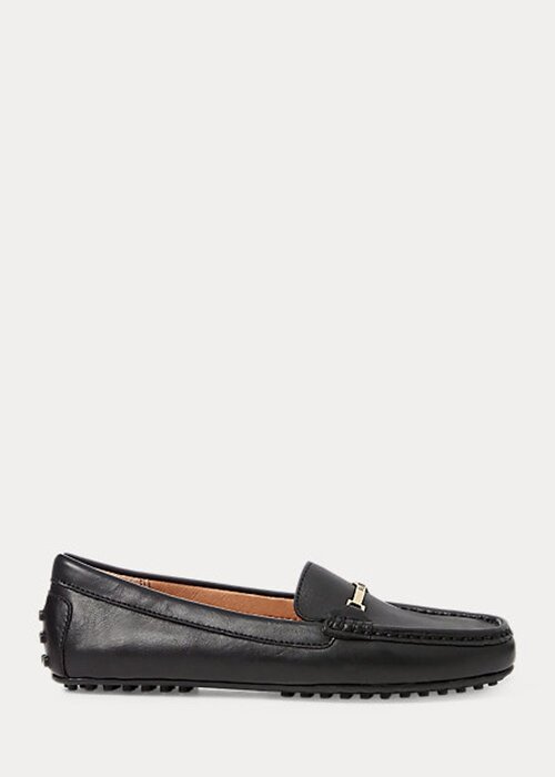 Black Women’s Ralph Lauren Briony Leather Driver Loafers Black Women’s Ralph Lauren Briony Leather Driver Loafers